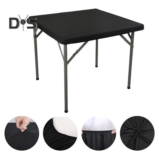 2 шт. эластичная скатерть на подгонку 34x34 дюйма квадратная скатерть с эластичным краем однотонная скатерть для кухни обеденной зоны пикника патио на открытом воздухе