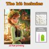 Disney Pearl Painting Princess Anna Pearl Dress DIY Pearl Art Painting Pearl Gem Painting Pictures Crafts Special Shape Home Wall Decoration