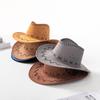 Women Men Cowboy Hat Western Suede Cowgirl Hats West Fancy Dress Party Headwear Unisex Cap