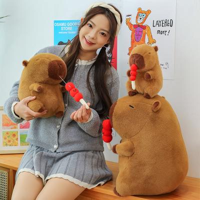 Капибара Тыква-горлянка Кукла Капибара Плюшевая игрушка Подарок на день рождения для девочки Милая кукла Пува
