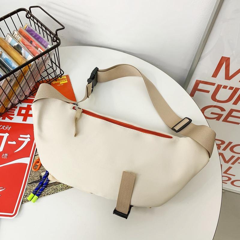 Colorblock Shoulder Crossbody Bag Sports Chest Bag Casual Small Satchel Bag For Men