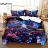 Простыня для аниме Kawaii Girl Blue Archive Bedding Set Single Twin Full Queen King Size Bed Set Aldult Kid Bedroom Duvetcover Sets