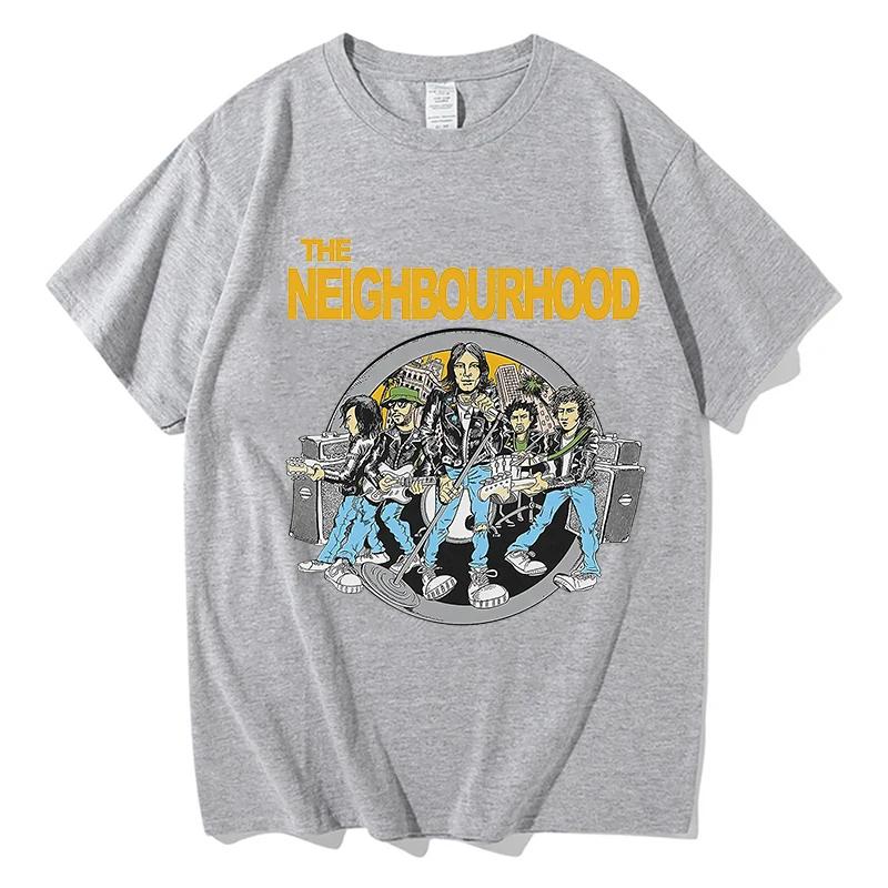 Classic Black White NEIGHBORHOOD Short-sleeved T-shirts Pop Harajuku Women T Shirt Signature Slogan Top NBHD T Shirts Streetwear