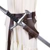 Medieval Shield Scabbard Viking Knight Belt Halloween Pu Belt Cosplay Costume Dress Up