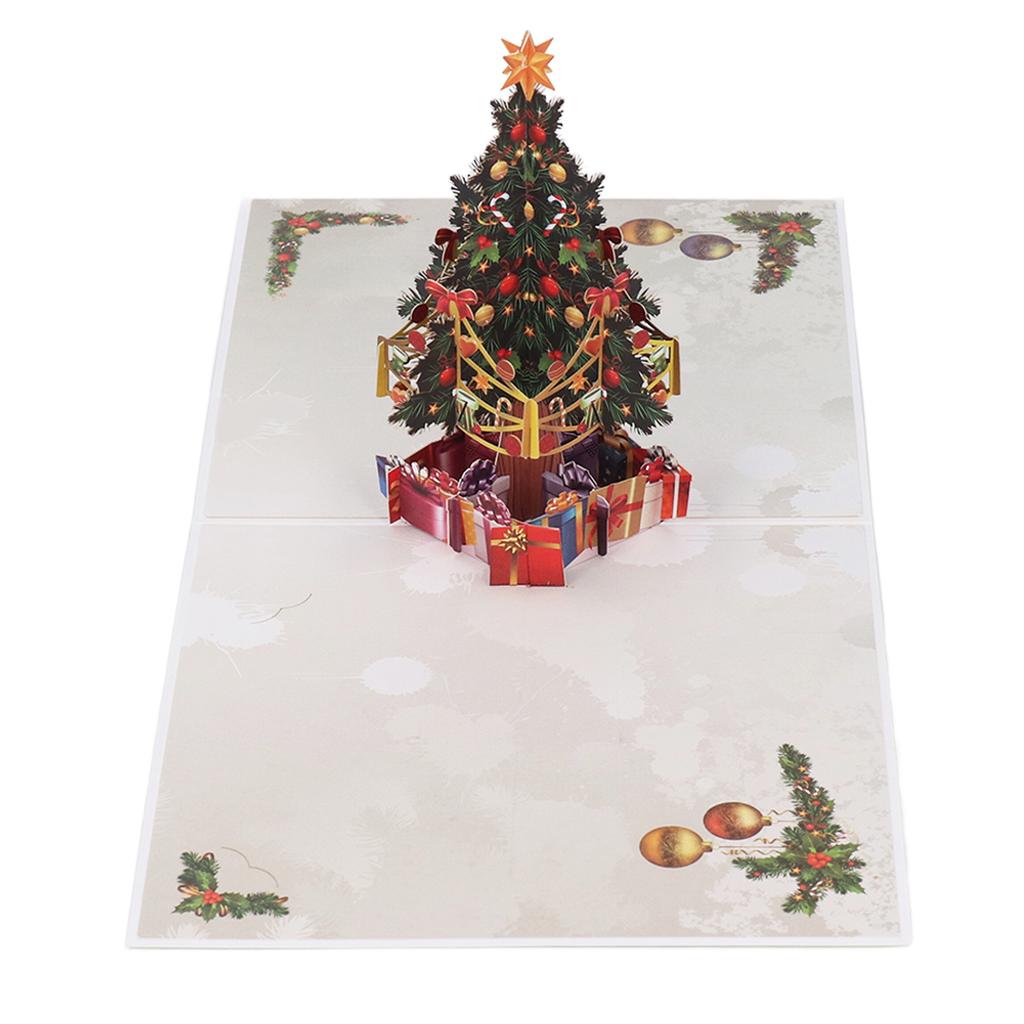 3D Christmas Card Exquisite Christmas Tree Design 3D Greeting Card with Envelope Greeting Card Paper