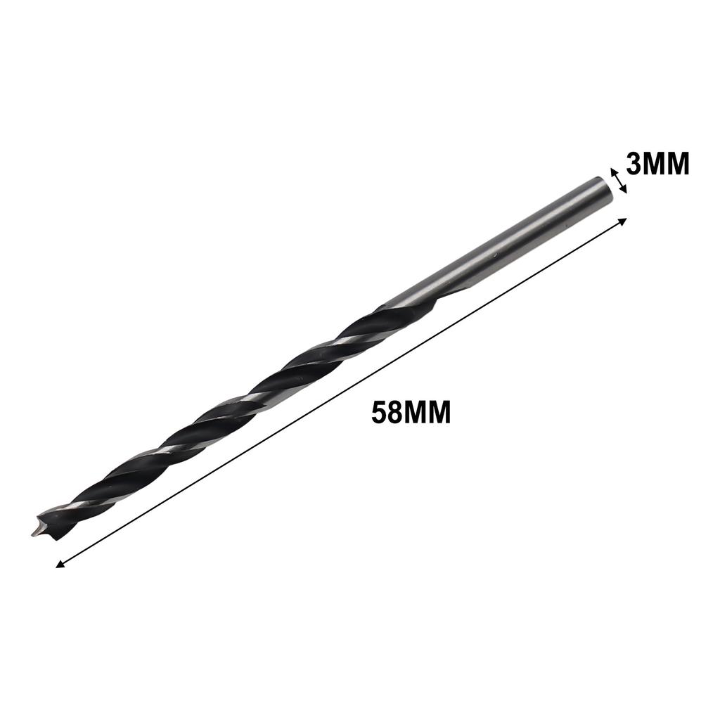 10 шт. Сверло по дереву диаметром 3 мм, сверла по дереву с центровочным острием, упаковка, центровочное острие, упаковка, инструменты для спиральных сверл