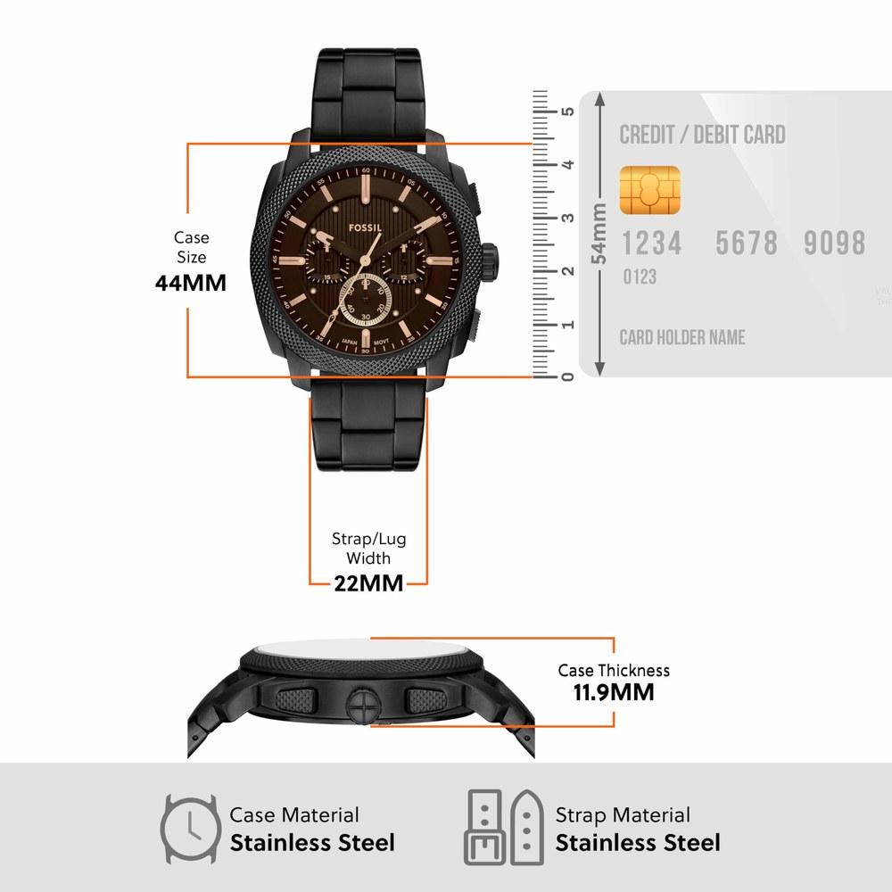 Мужские наручные часы Fossil FS6097 Черные
