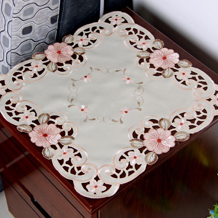 Скатерть из моющейся ткани в деревенском стиле с вышивкой и круглый чехол для кондиционера