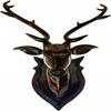 Handicraft Wooden Deer Head with Handicrafts Home Decor Showpiece for Living Room Bedroom and Table Decor, Clear Black (60 Cm) Pack of 1