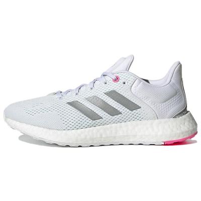 PureBoost 21 White Silver Mint Женские кроссовки Обувь-белый серебристо-металлический прозрачный-мятный GY5097