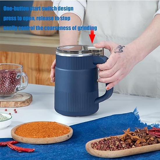 Многофункциональная маленькая машина для измельчения порошка, мельница для порошка из нержавеющей стали, электрическая мельница для специй, портативная кофемолка