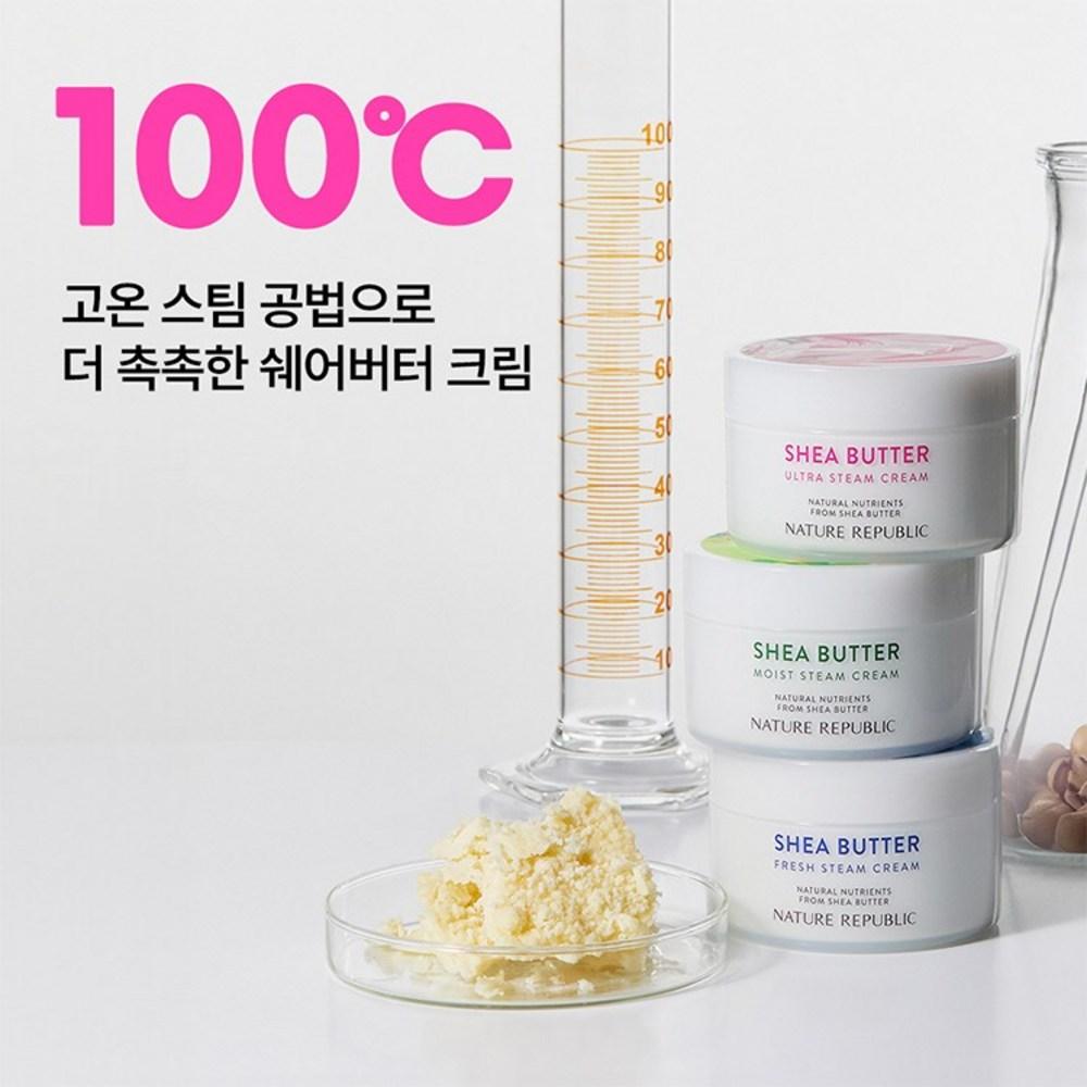 Nature Republic Увлажняющий паровой крем с маслом ши для нормальной и сухой кожи, 100 мл, 2 шт.