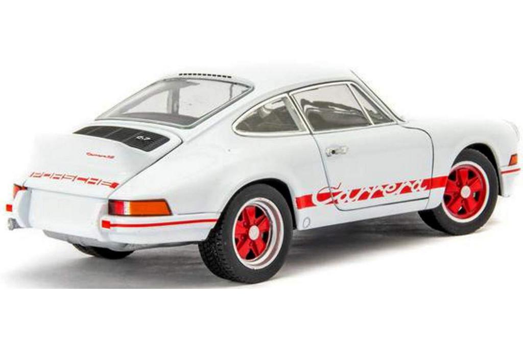 WELLY 1/24 1973 Porsche 911 Carrera RS 2.7 Белый литой автомобиль [Параллельный импорт]