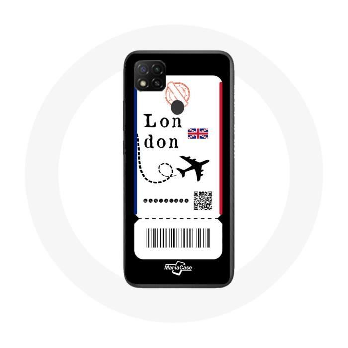 Xiaomi Redmi 9C Case London Plane Ticket