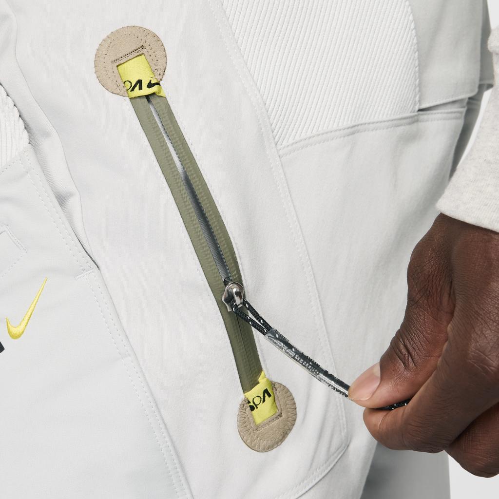 Nike Штаны ISPA Solid Durable Multi-Zipper Straight Leg Casual унисекс, фотонно-серые FJ7372-025