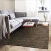 Tapis texturé vintage marron écorce 190x290