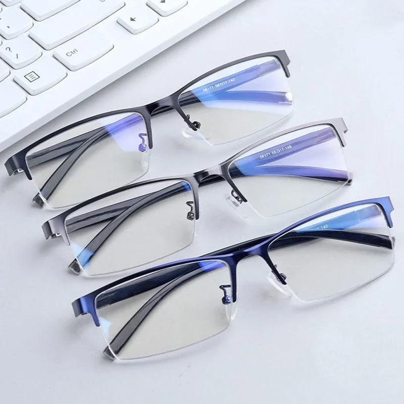Mens Bifocal Reading Glasses Business Style Progressive Vision Adjustment Eyeglasses for Near Far Sight Presbyopia