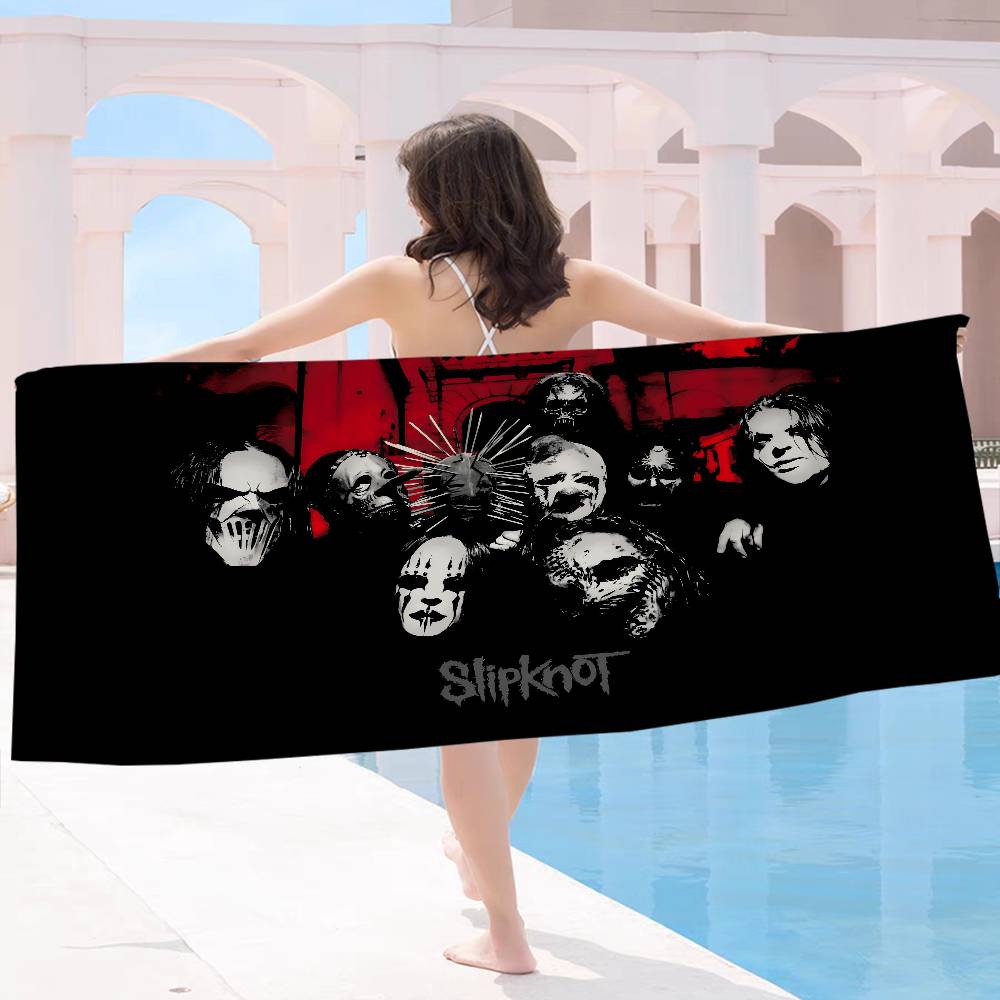 S-S-SlipknotEs Band Microfiber Printed Beach Towel Mountain Climbing Yoga Beach Swimming Running Absorbent Soft Towel