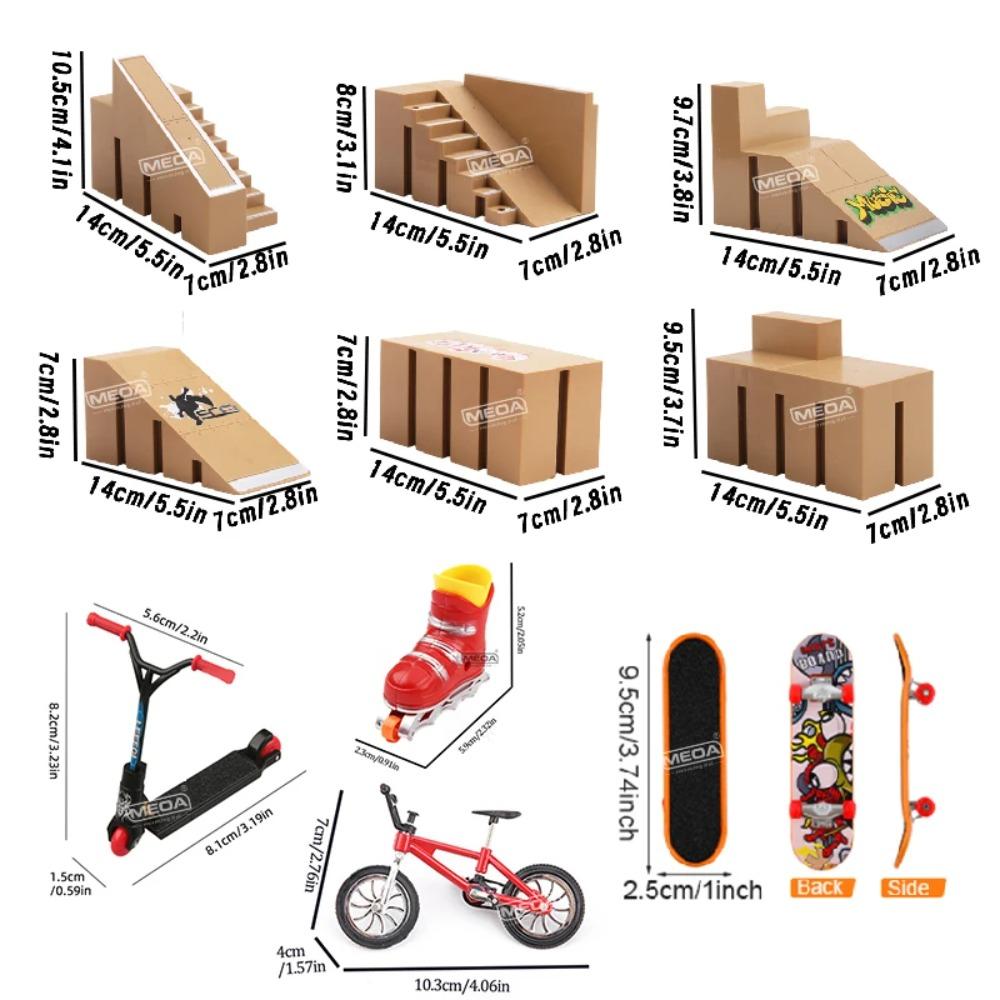 Набор ramps для DIY фингерборда, дека, мини-скейтпарк, мини-трюковой фингерборд, тренировка для детей, подарки