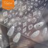 Наклейки для нейл-арта Tomoni Crystal Diamond Velvet Snowflake - Популярное зимнее украшение для ногтей