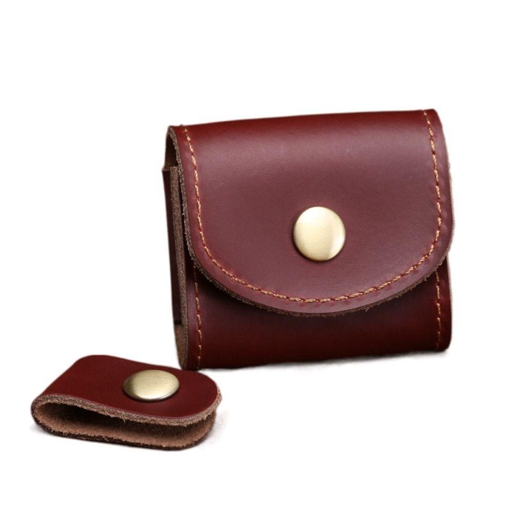 Waterproof Leather Data Cable Storage Box Mini Mini Coin Purse Key Holder Headphone Bag Travel