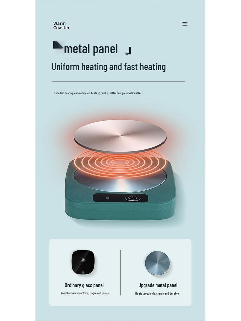 Умная подставка с подогревом 55°: Подогреватель чашек с постоянной температурой для горячих напитков