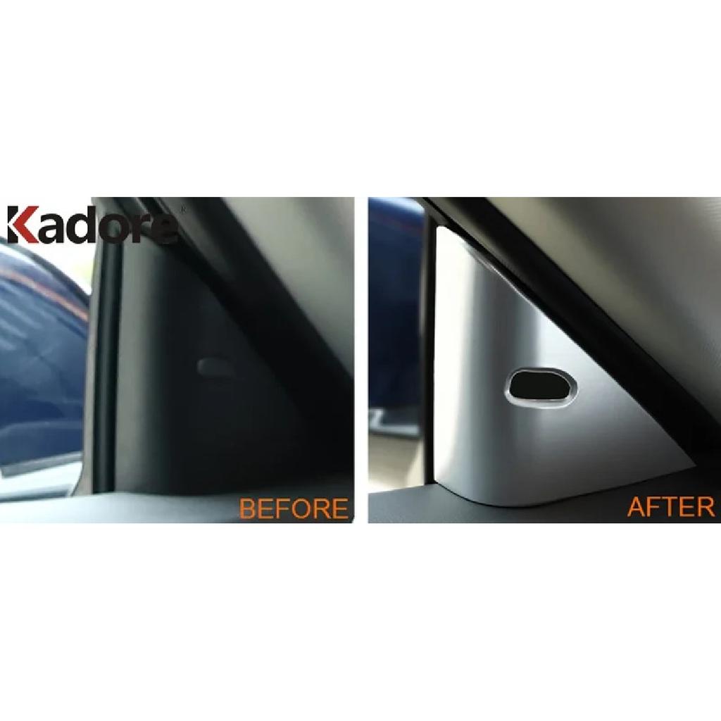 Car Front Door Window A Pillar Triangle Cover Trim For Nissan Altima - 2024 2025 Matte Interior Accessories