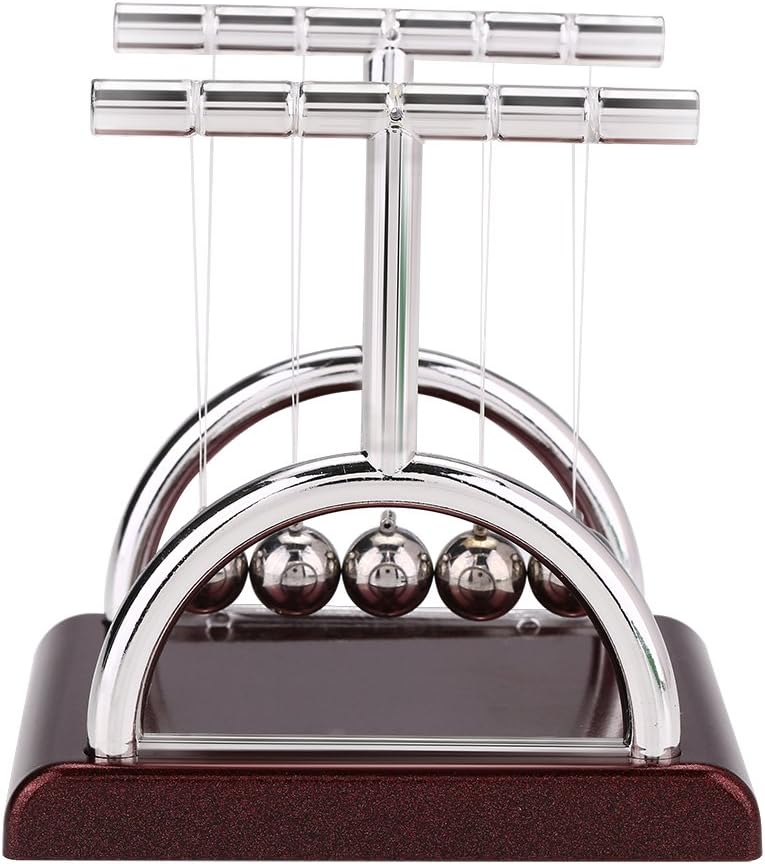 LetCart Newtons Cradle Balance Balls, T Shape Newton Pendulum, Science Physic Psychology Educational Kits, Stress Relief