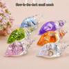 Seven-color Luminous Conch Snail Acrylic Jewelry: DIY Cream Glue Keychain, Bag Charm, Earrings, Pendant.