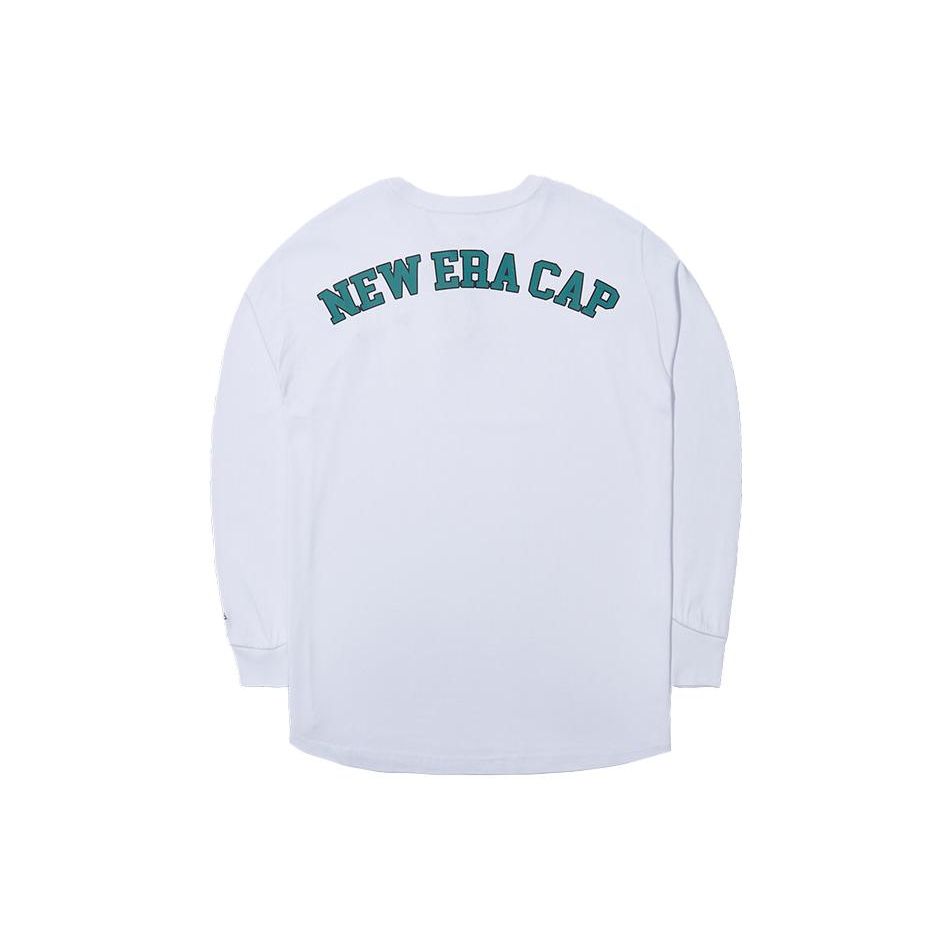 New Era FW23 Винтажный Колледжный Стиль Легкий Пуловер Свитшот с Круглым Вырезом Унисекс свитшот Белый 13789203