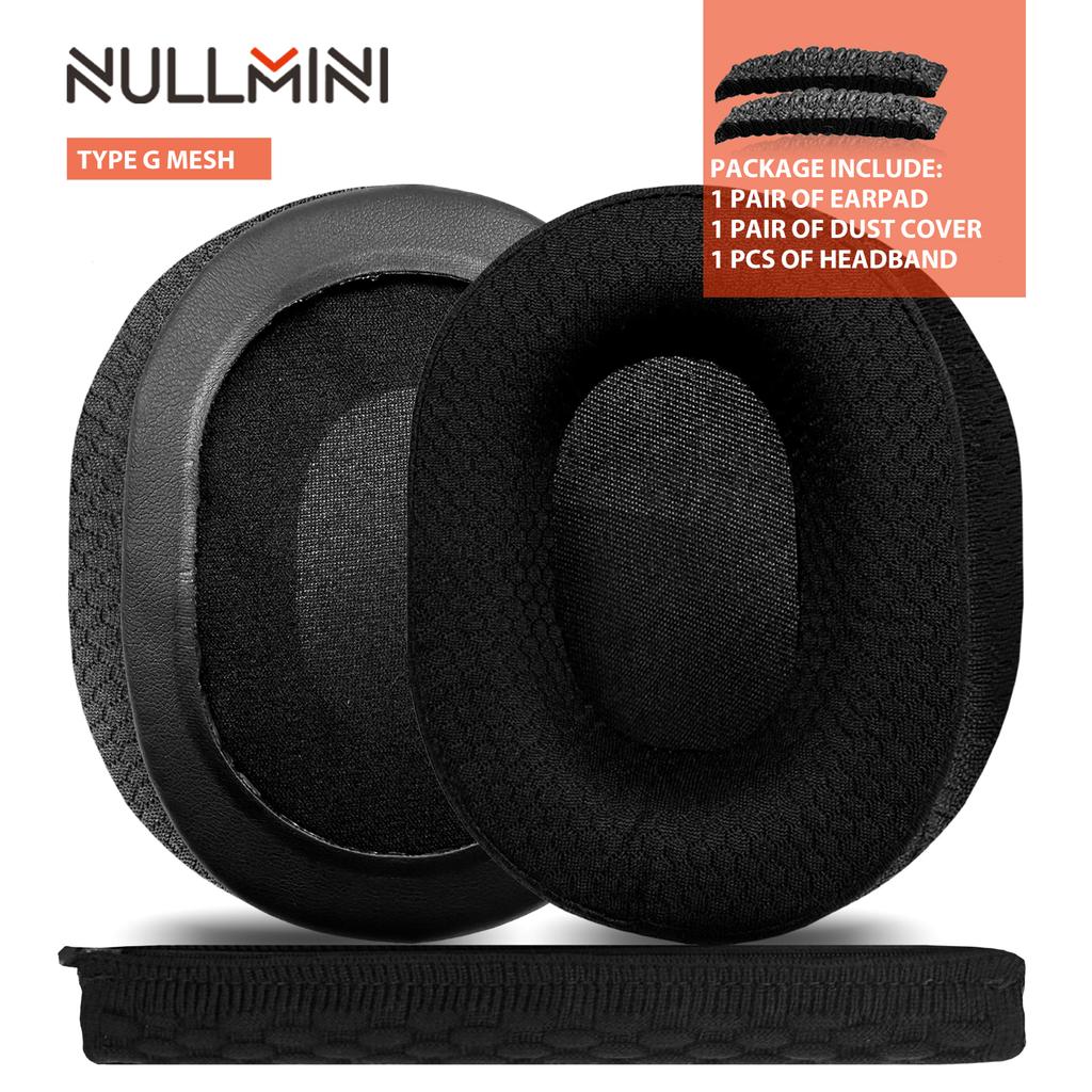Nullmini Replacement Earpads for Rig Strix Go Headphones Cooling Gel Ear Pads Cushion Earmuffs Sleeve Headband