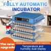 192/128/100/64 Eggs 3-in-1 Incubator Fully Automatic Temperature Control Incubator Water Replenishment Adjustable Egg Tray Hatcher Machine Plastic