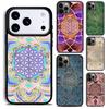 Чехол для телефона 'Цветок Жизни в Лотосе Пастельные Золота' для iPhone 17 16 15 Pro Max Air 14 13 12 11 Plus Ударопрочный Чехол