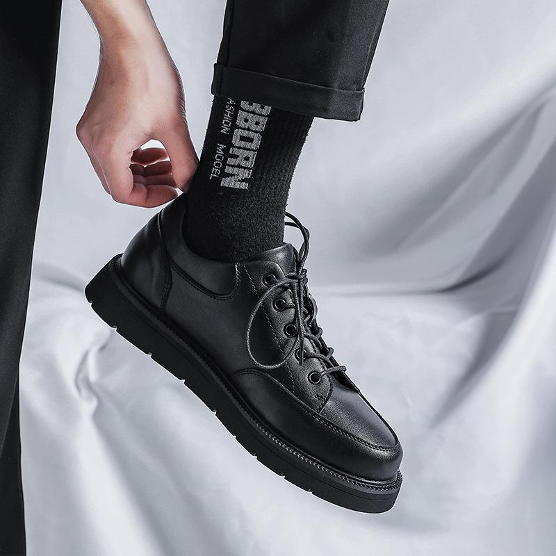 Мужская обувь Летняя мужская повседневная обувь для сёрфинга Универсальная модная обувь Британская кожаная обувь Мужская низкая обувь D17-R