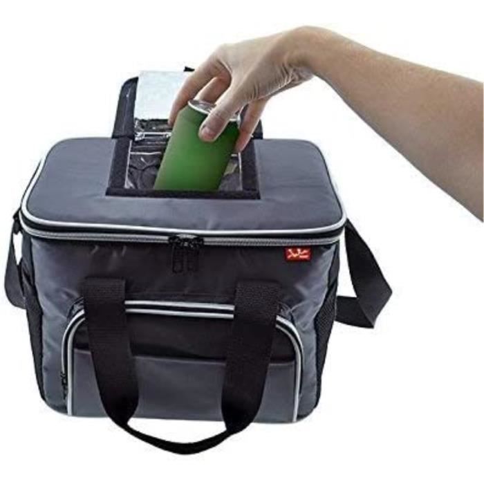 Sac Isotherme - JATA - 970 Take Away - Noir/Gris - 15 Litres - Rectangulaire