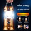 Portable Solar Lantern & Power Bank: Outdoor Camping, Cycling, Fishing Emergency Flashlight