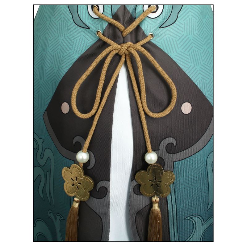 Game Honkai: Star Rail Qingque Cosplay Wig Dress Shorts Bow Headwear Accessories Full Set Clothing Halloween Carnival Costumes