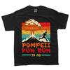 Помпеи Веселый забег Забавная надпись Вулканолог Мужская Женская Детская Футболка