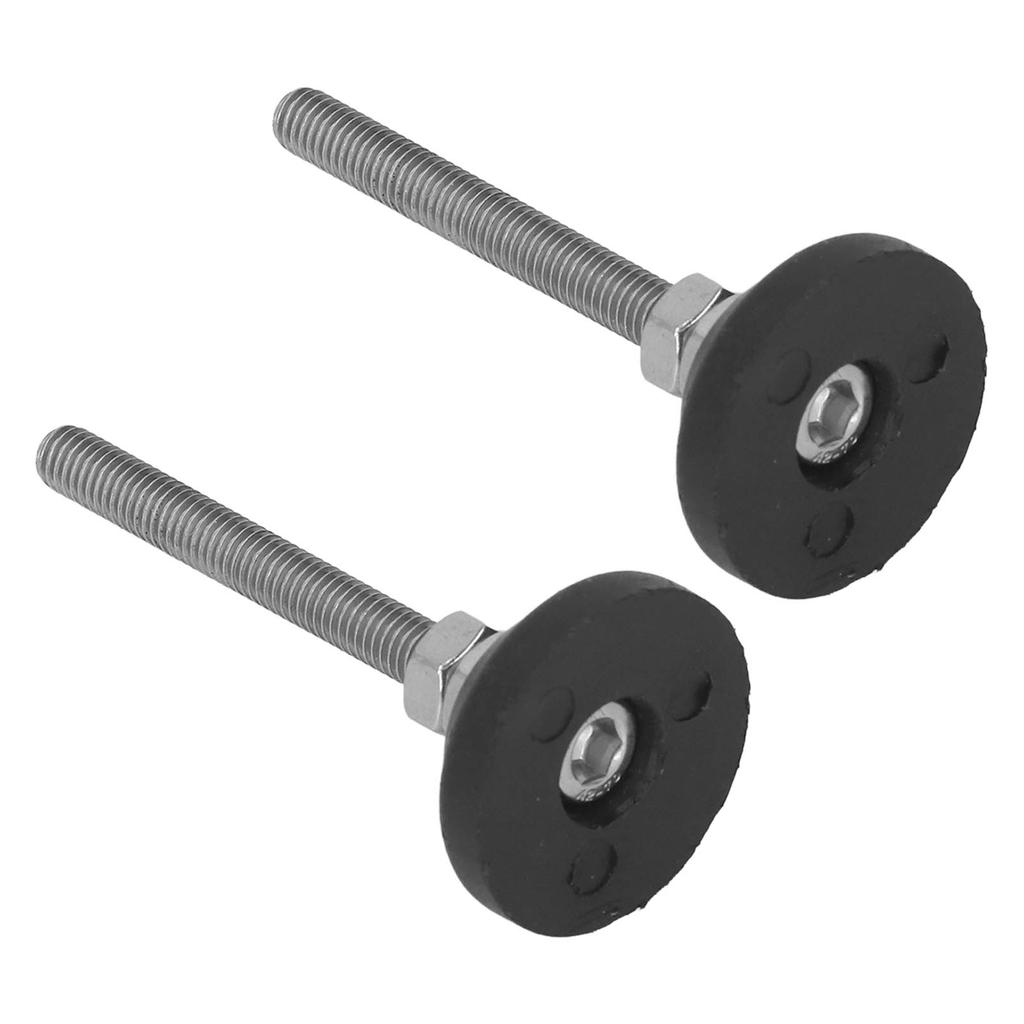 2PCS Furniture Glide Swivel Leveling Mounts Adjustable Nylon Rubber Base Leveling Pads D30xM6x50