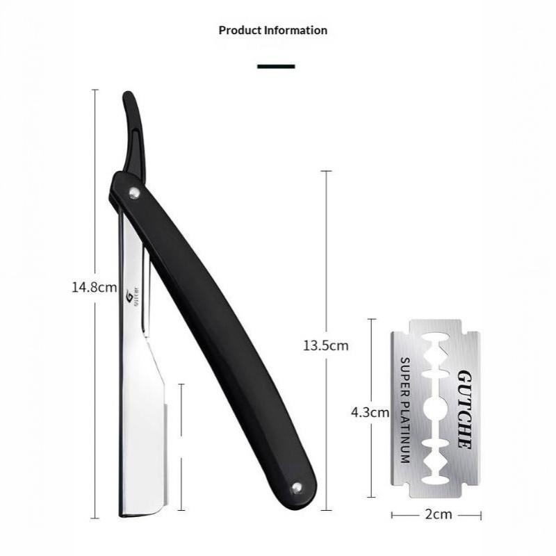Manual Shaver For Men Barbershop Razor Stainless Steel Shank Is Easy To Use Safety Razor 1Pcs Shaving Razor With Blades
