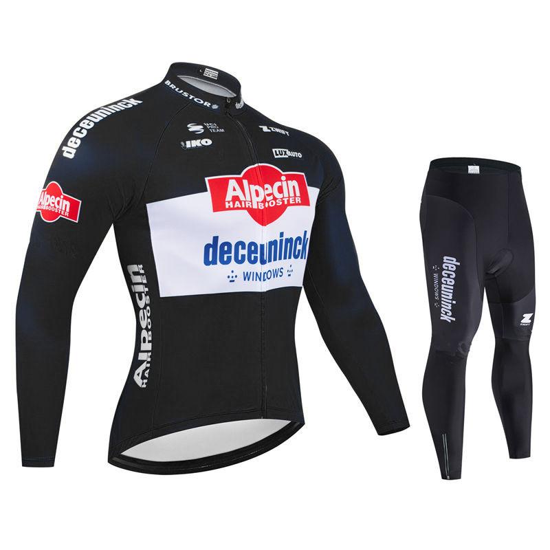 2026 Alpecin Команда Дышащий Длинный Рукав Мужской Велосипедный Джерси Комплект MTB Велосипедная Одежда Осень Велосипедная Одежда Maillot Ropa Ciclismo