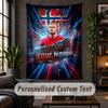 Personalized Wall Tapestry,Erling Haaland Custom Text, Soft Fabric Wall Art For Indoor Decoration