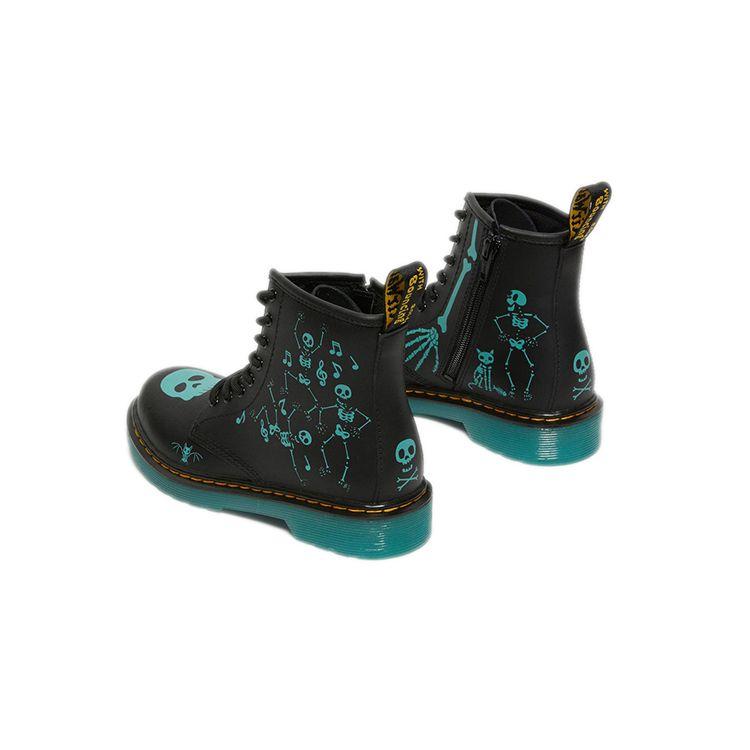 Dr. Martens 1460 Повседневные ботинки с принтом черепа Прочные ботинки Детские ботинки Черный Синий 27077001