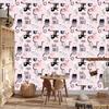 Colorful kittens wallpaper for the background of the living room and bedroom 50x1000