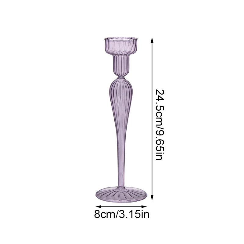 1 шт. подсвечники для чайных свечей для свадебного декора, фиолетовые, серые, коричневые, реквизит для ужина при свечах, 5 стилей