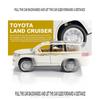 1/24 масштаб Land Cruiser, литая под давлением модель автомобиля, игрушечный автомобиль с откатным механизмом, звуком и светом для детей, коллекция подарков для мальчиков и девочек