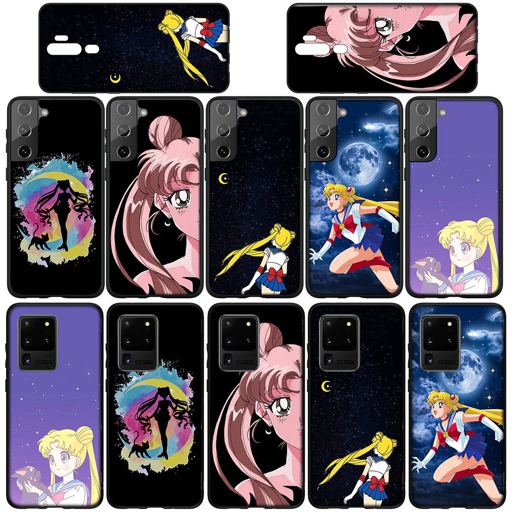 Чехол для iPhone 16 15 Xiaomi Redmi Note 14 13 12 11 Pro Max X 8 9 16e Samsung Galaxy S25 S24 S23 Moto OPPO Huawei Комиксы Сейлор Мун Милый Чехол для Телефона