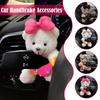 Автомобильная передача Милое украшение в виде медведя Указатель поворота Лобовое стекло Зеркало заднего вида Креативные плюшевые аксессуары Кукла-украшение Автомобильное зеркало Кукла Тележка
