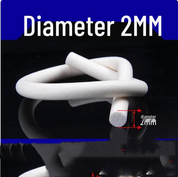 Круглый шнур из силиконовой пены - Термостойкая уплотнительная лента (2/3/4/5/6/7/8/9/10 мм)