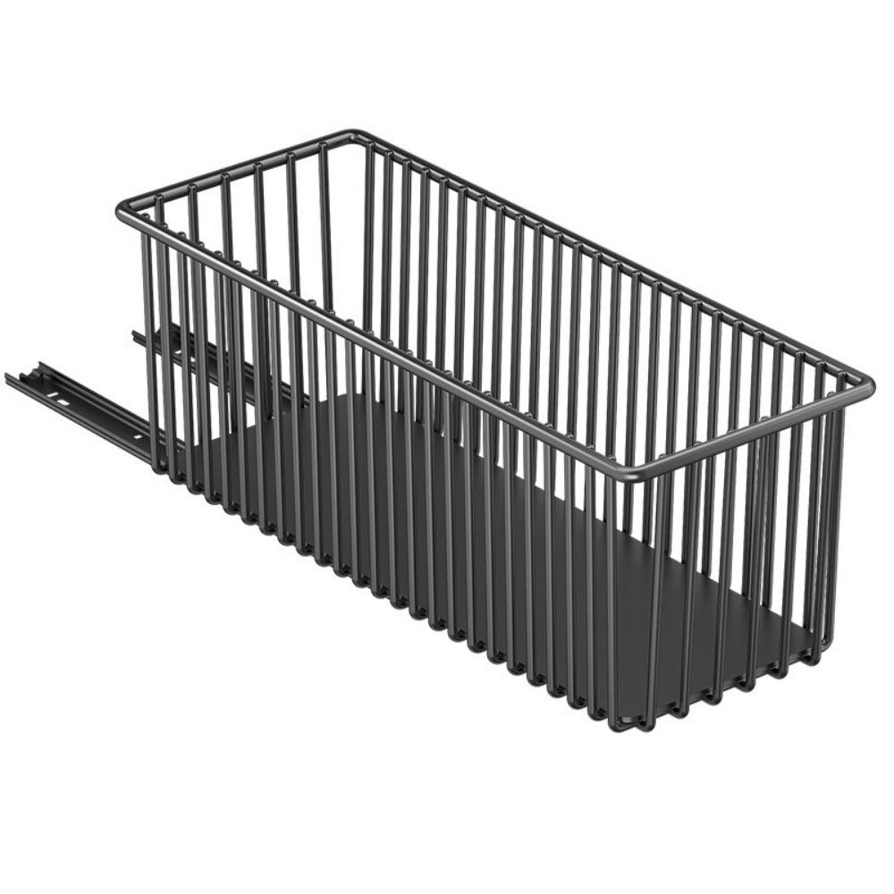 Large Capacity Slide-Out Drawer Storage Box Carbon Steel Spice Box Storage Rack  Sideboard